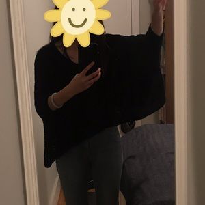 HELMUT BY HELMUT LANG PONCHO SWEATER